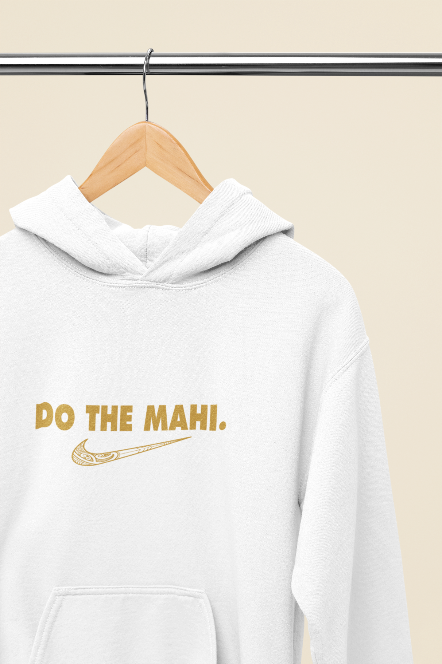 Do The Mahi (large tick) - Kaki - HOODIE