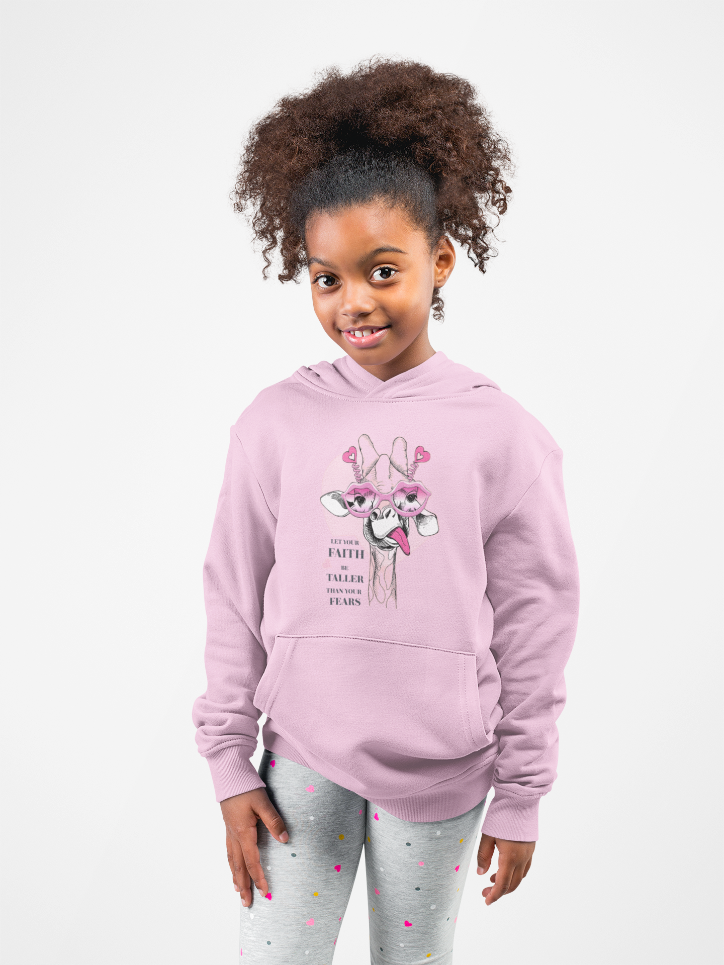 Pink T-Shirt Day -Let Your Faith Be Bigger Than Your Fears - Kids Hoodie