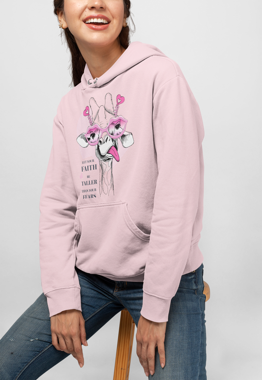 Pink T-Shirt Day - Let Your Faith Be Taller Than Your Fears - Adult Hoodie