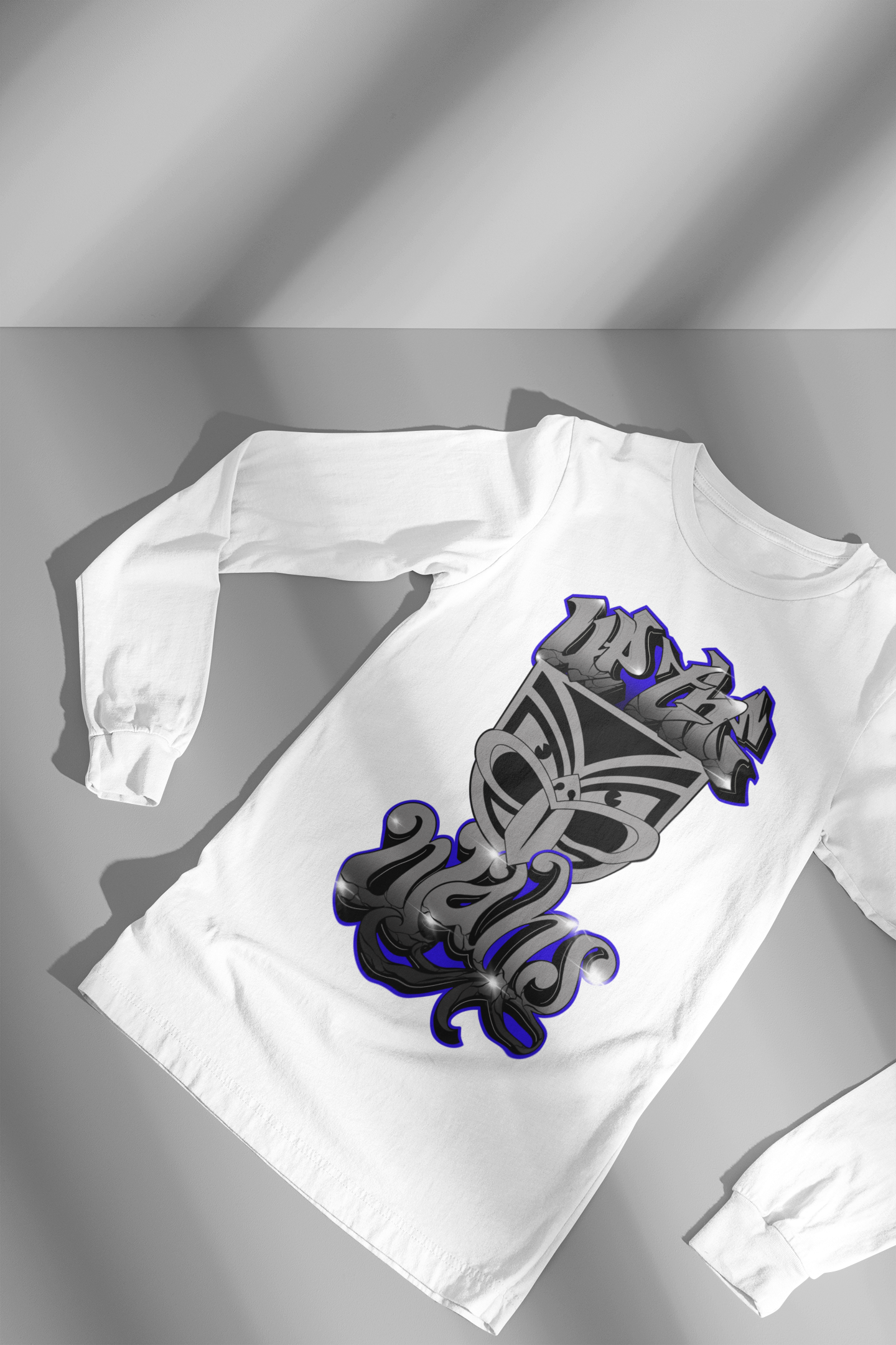 * LIMITED EDITION * UP THE WAHS GRAFFITI - Long Sleeve Tee
