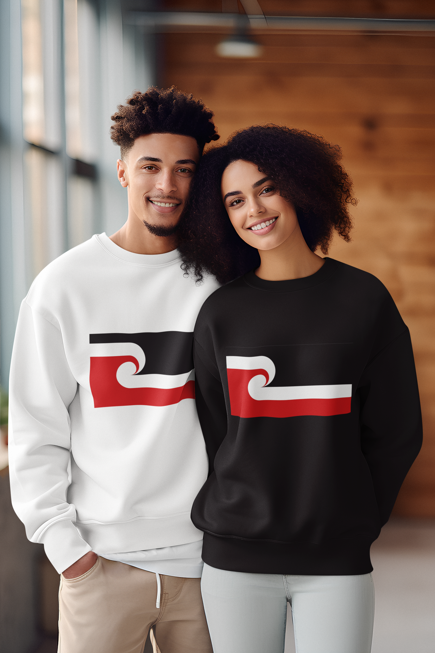 Tino Rangatiratanga (Maori National Flag) - Adult Crewneck