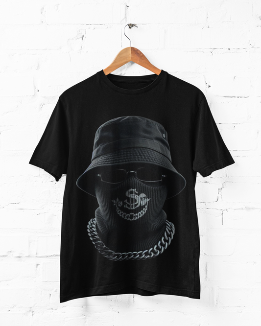 MO MONEY - OVERSIZED BLACK HEAVY TEE