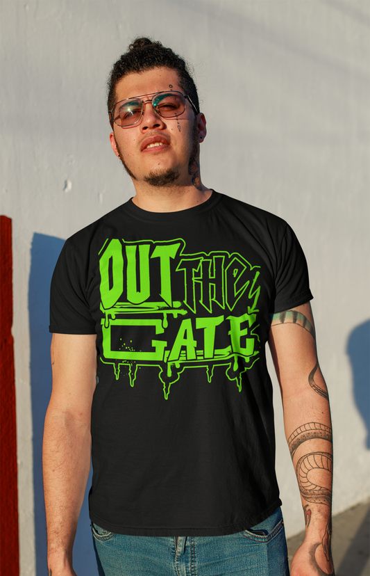 OTG STREETWEAR - GREEN - ADULT BLACK TEE