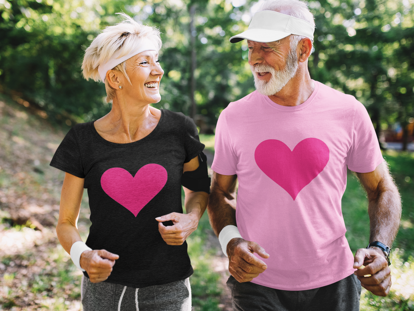 Pink Heart - Adult Pink Tee
