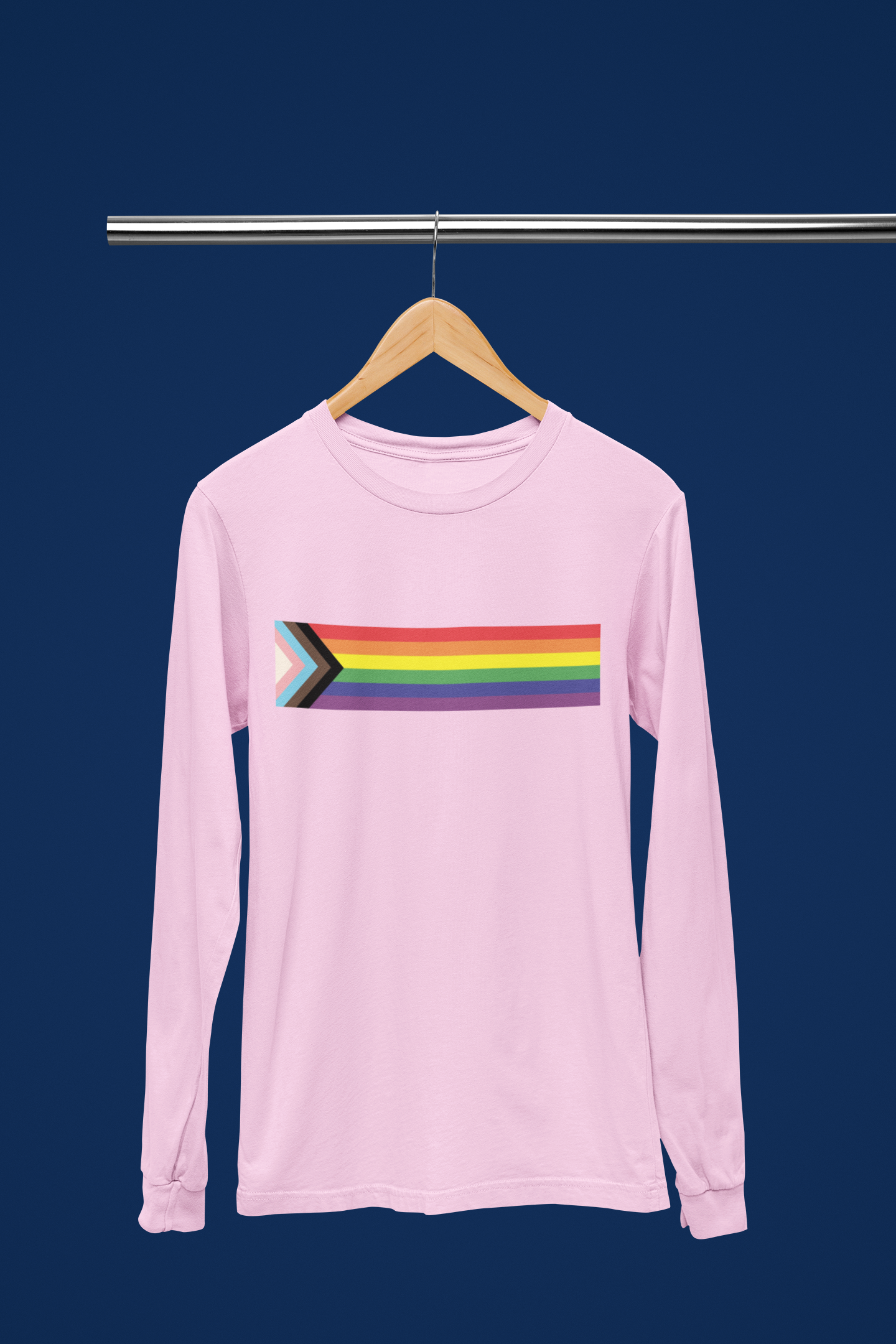 Pride Flag Stripe - Long Sleeve Tee
