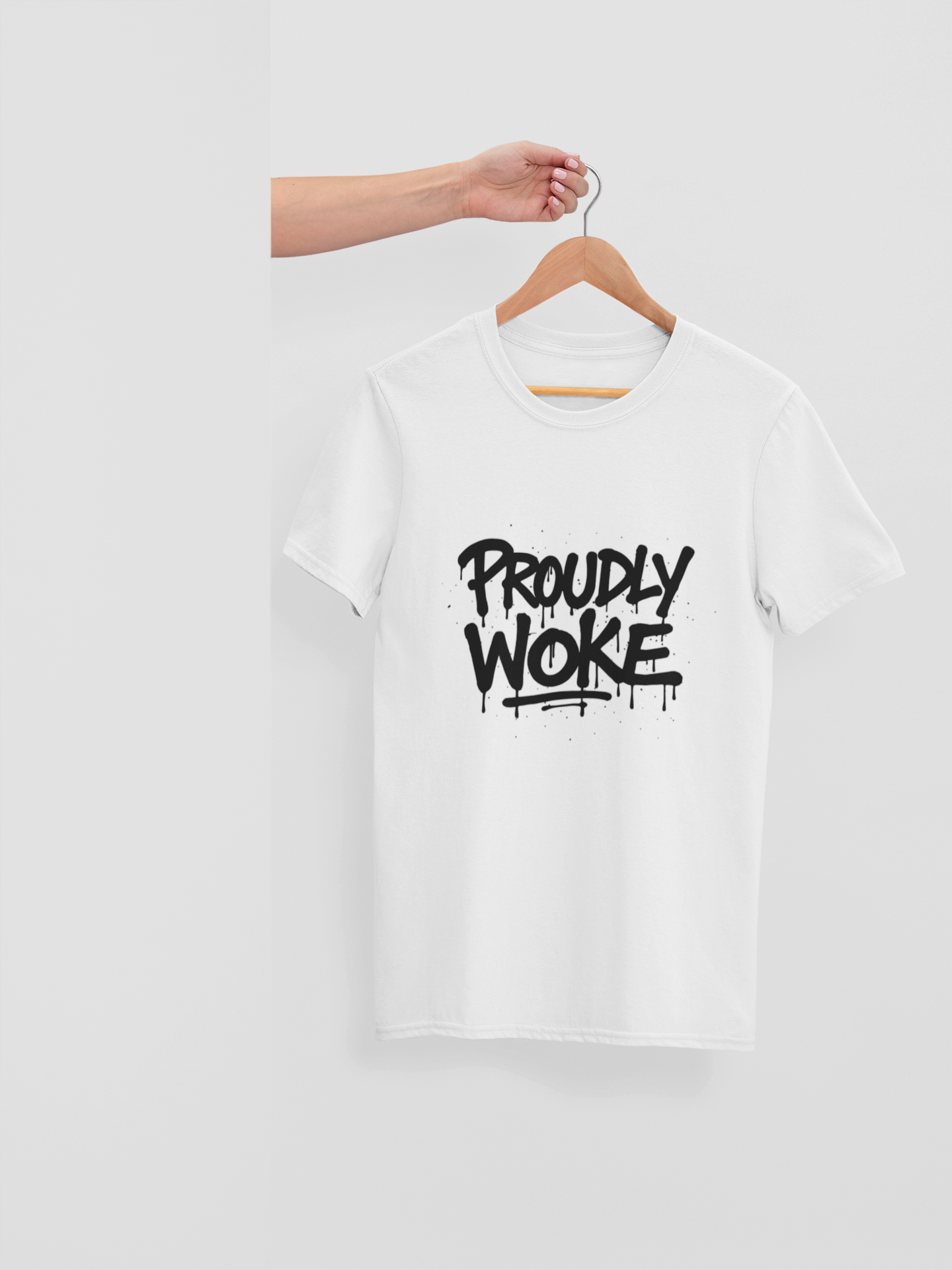 PROUDLY WOKE - ADULT TEE