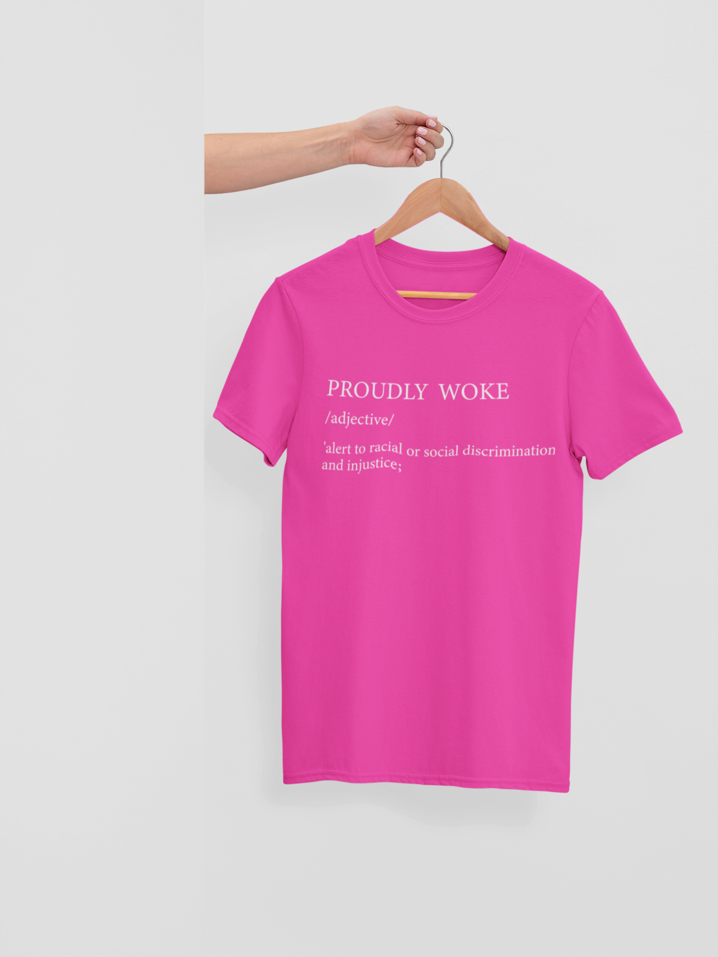 PROUDLY WOKE BY DEFINITION - ADULT TEE