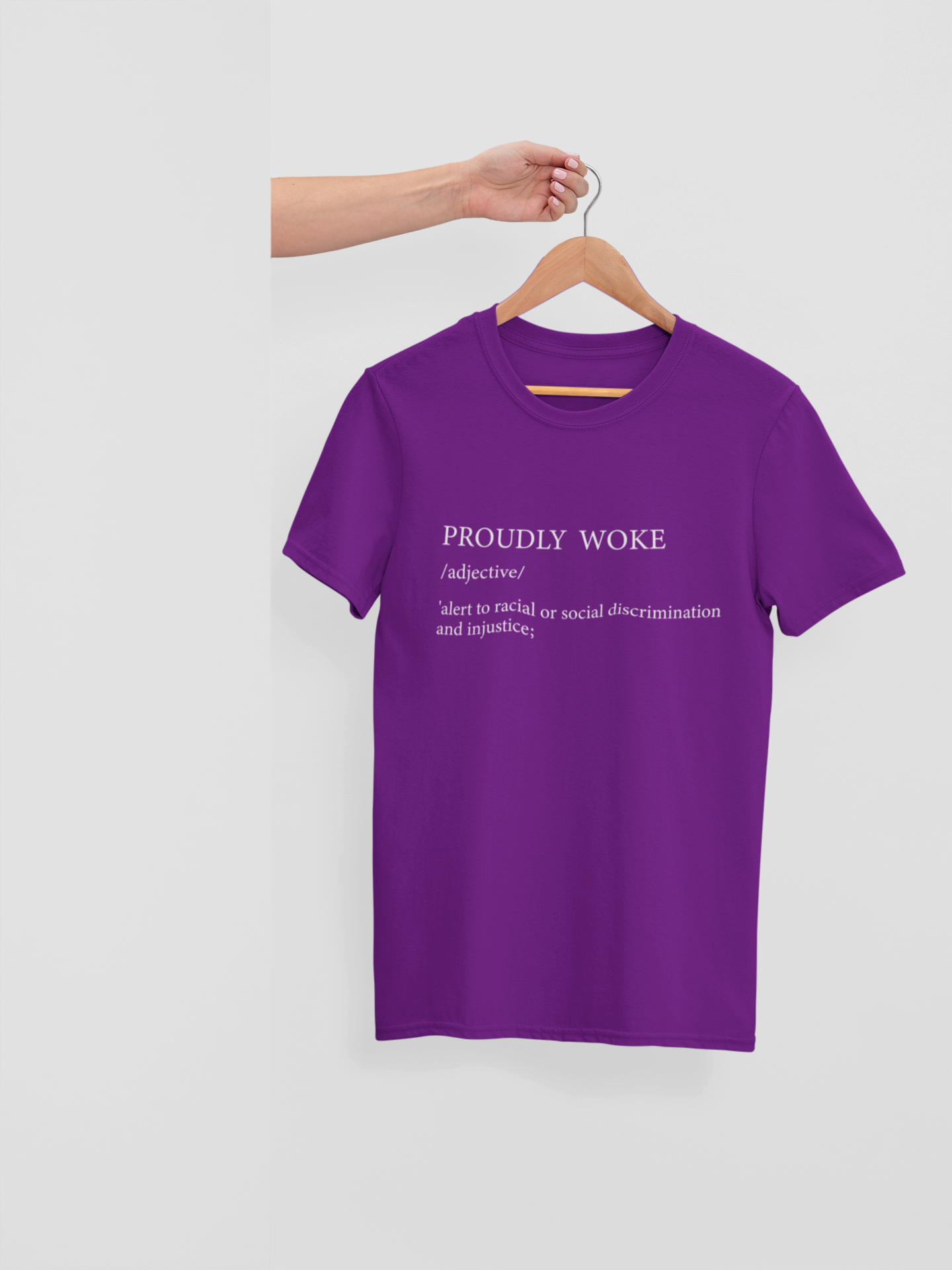 PROUDLY WOKE BY DEFINITION - ADULT TEE