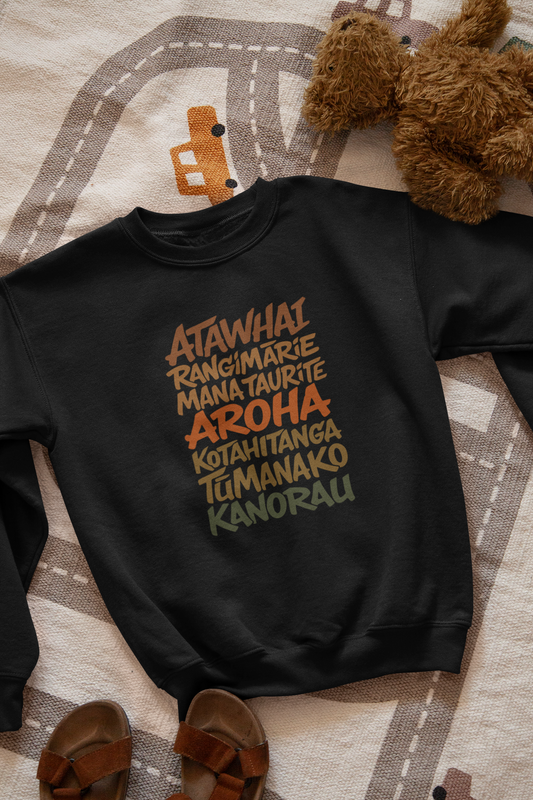 TE REO KINDNESS - CHILDRENS CREWNECK