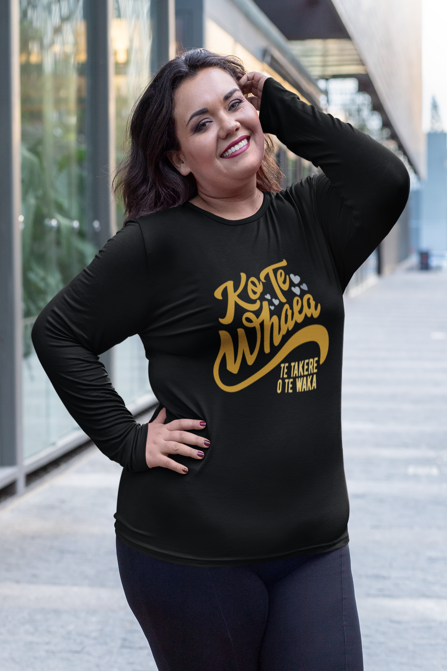 Ko Te Whaea Te Takere O Te Waka (Mothers are the hull of the waka) - Long Sleeve Tee