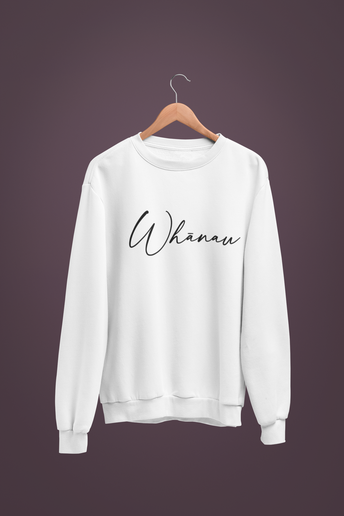 Whanaū Script - Adult Crewneck