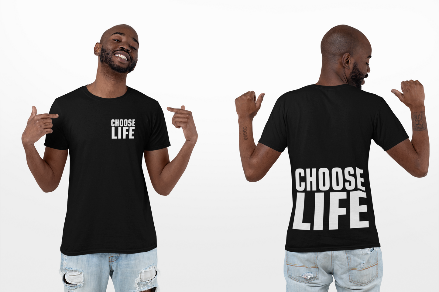 Special Edz - CHOOSE LIFE Tee (extra large text)