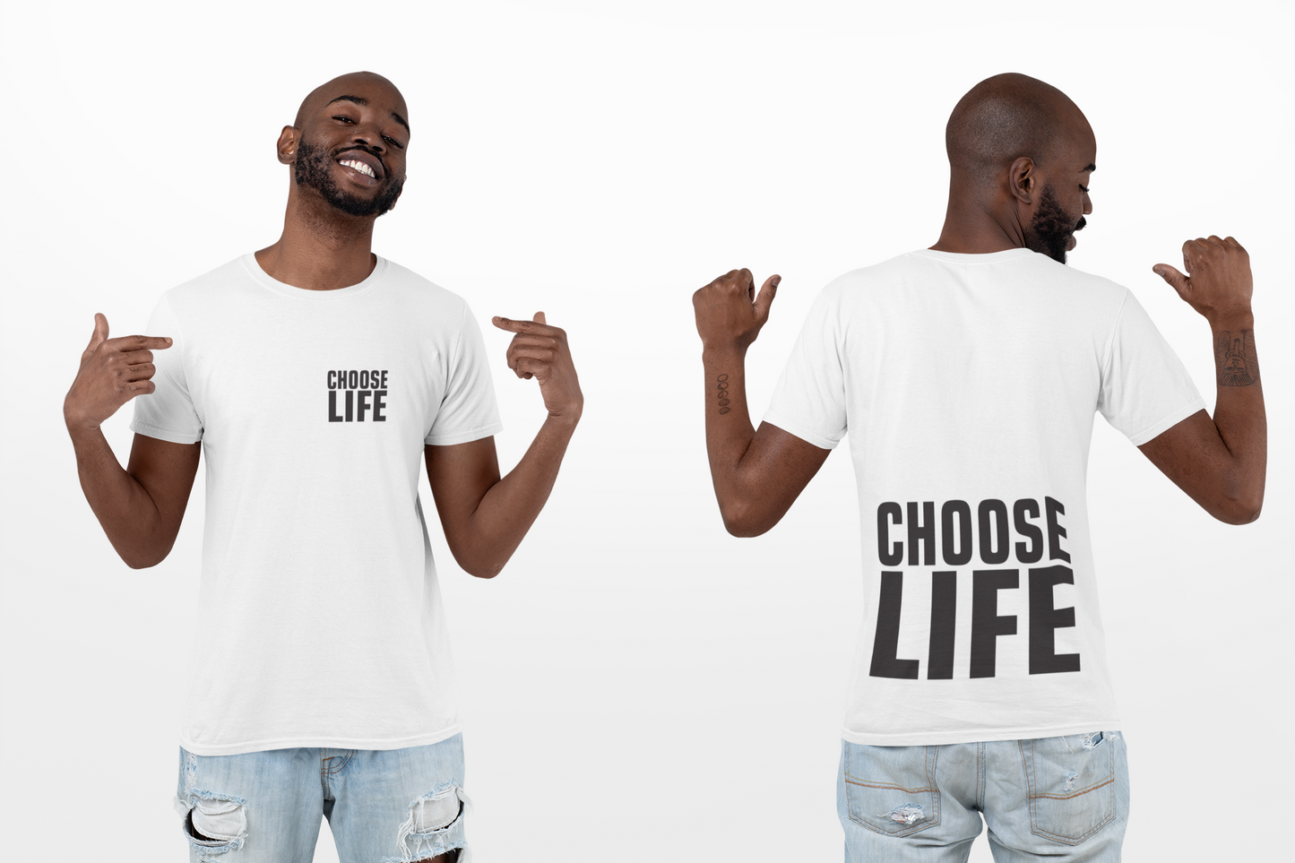 Special Edz - CHOOSE LIFE Tee (extra large text)