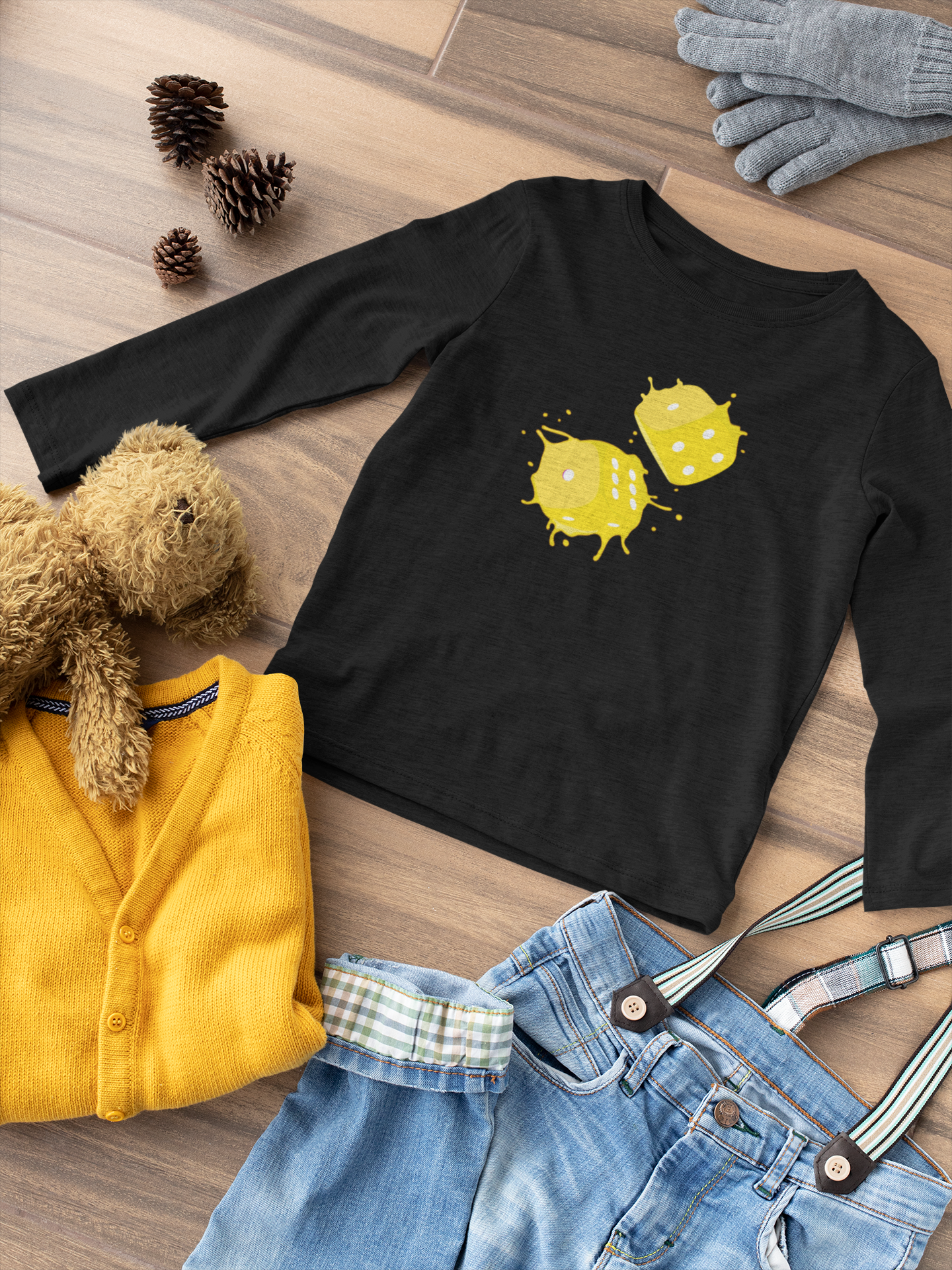 Dice Splash - Yellow