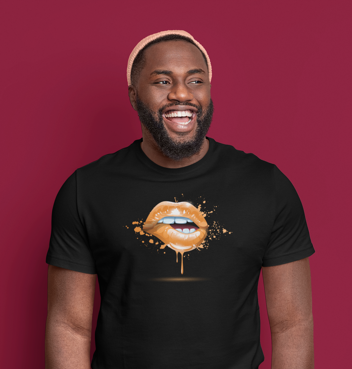 BITE ME - ORANGE LIPS TEE