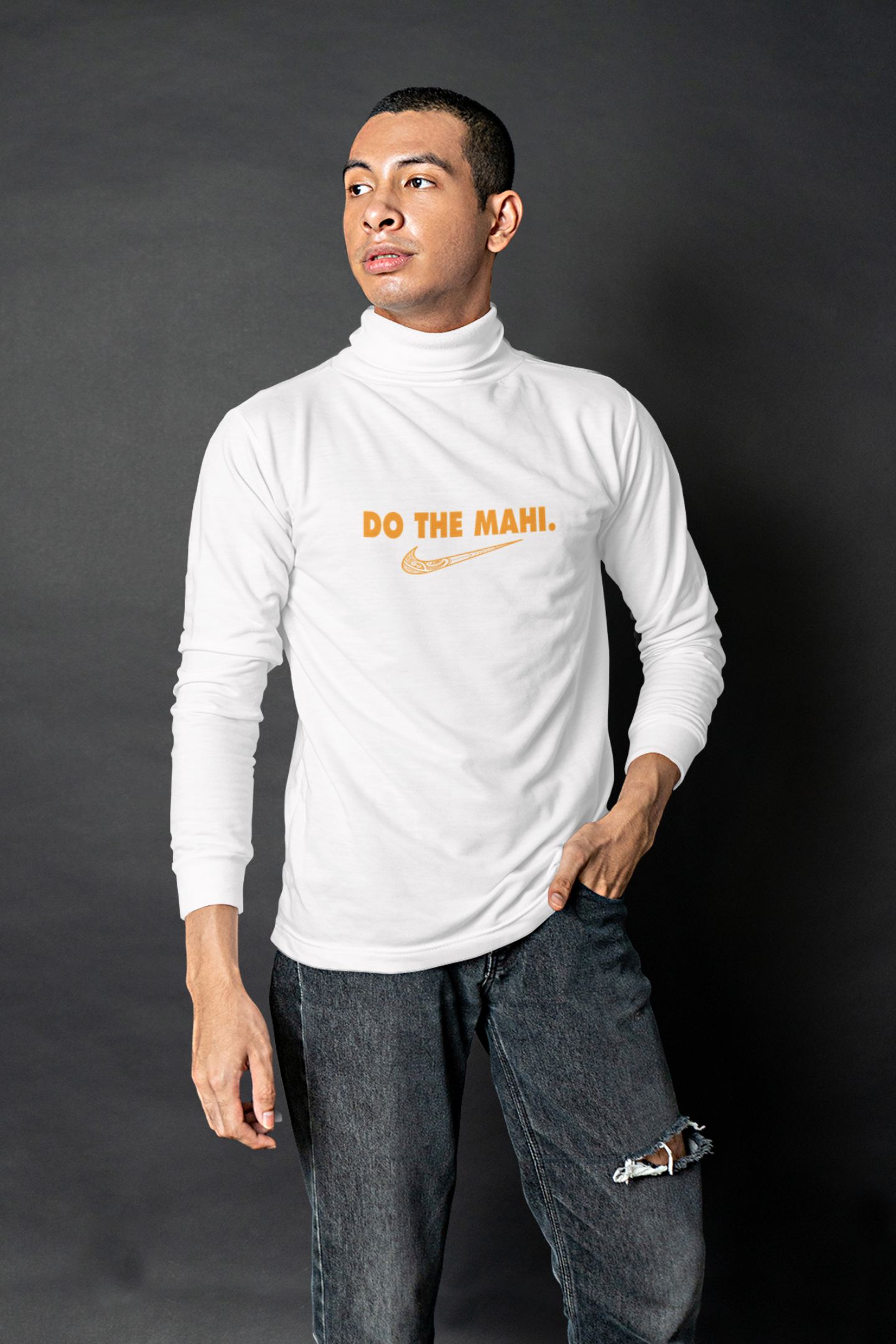 Karaka (Orange) - Do The Mahi ✔ (big tick) - Long Sleeve Tee