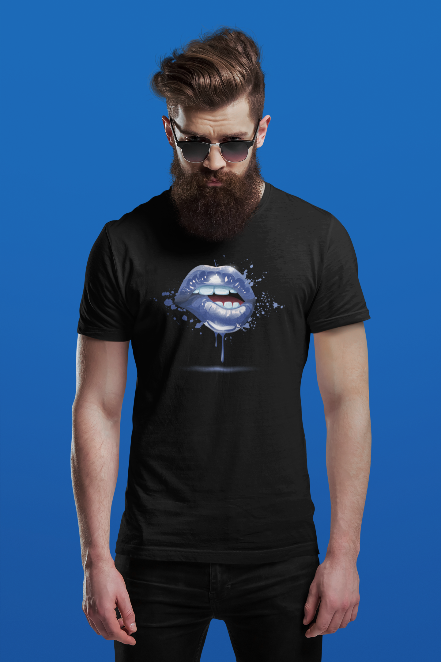 BITE ME - BLUE LIPS TEE