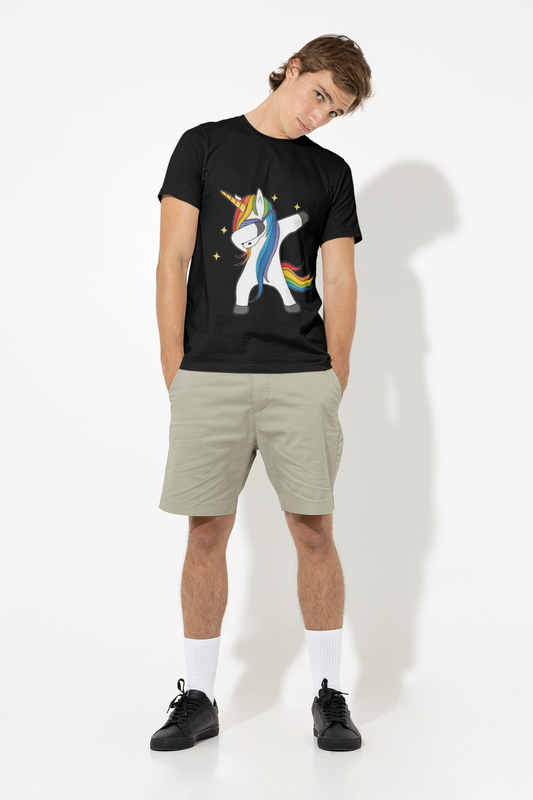 Dabbing Unicorn - Tee (black/white/navy blue/red)