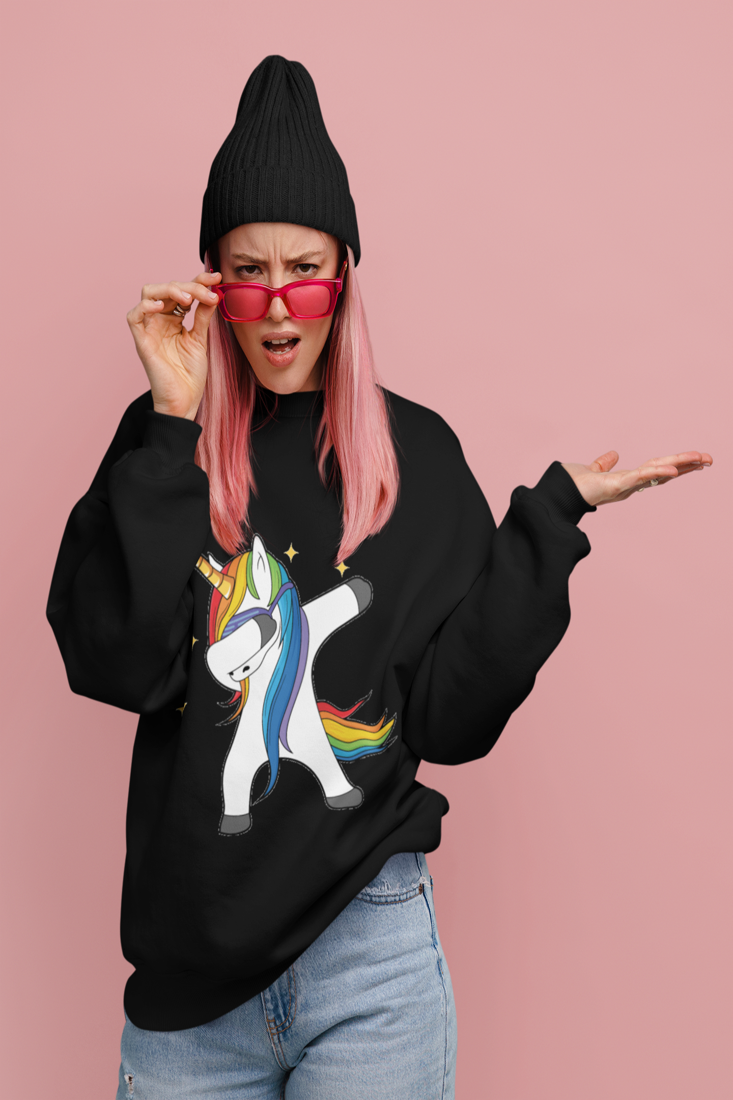 Dabbing Unicorn - Crewneck