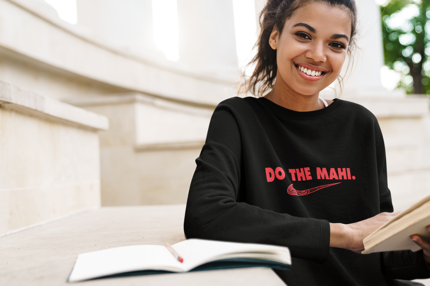 Do The Mahi (large tick) (whero) SWEATSHIRT