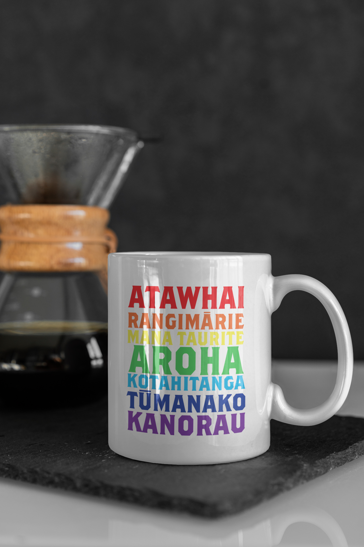 Collectors Mug - Te Reo Kindness - Rainbow