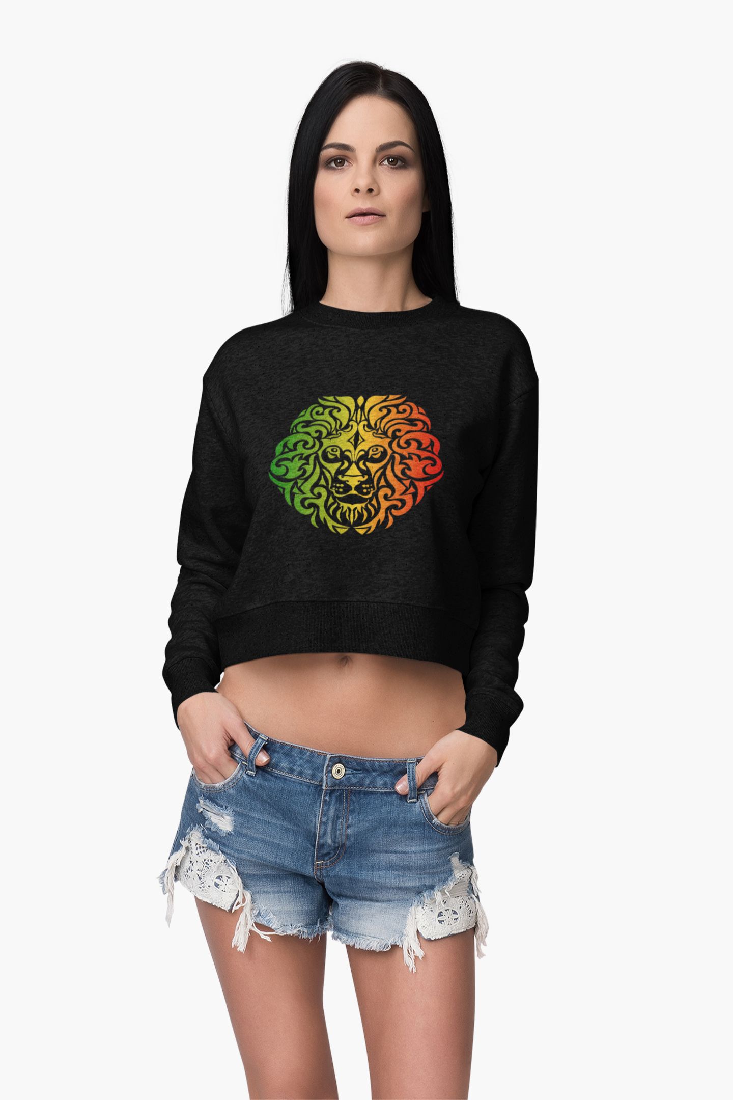 Reggae Henna Pride - Crop Sweat/Hoodie