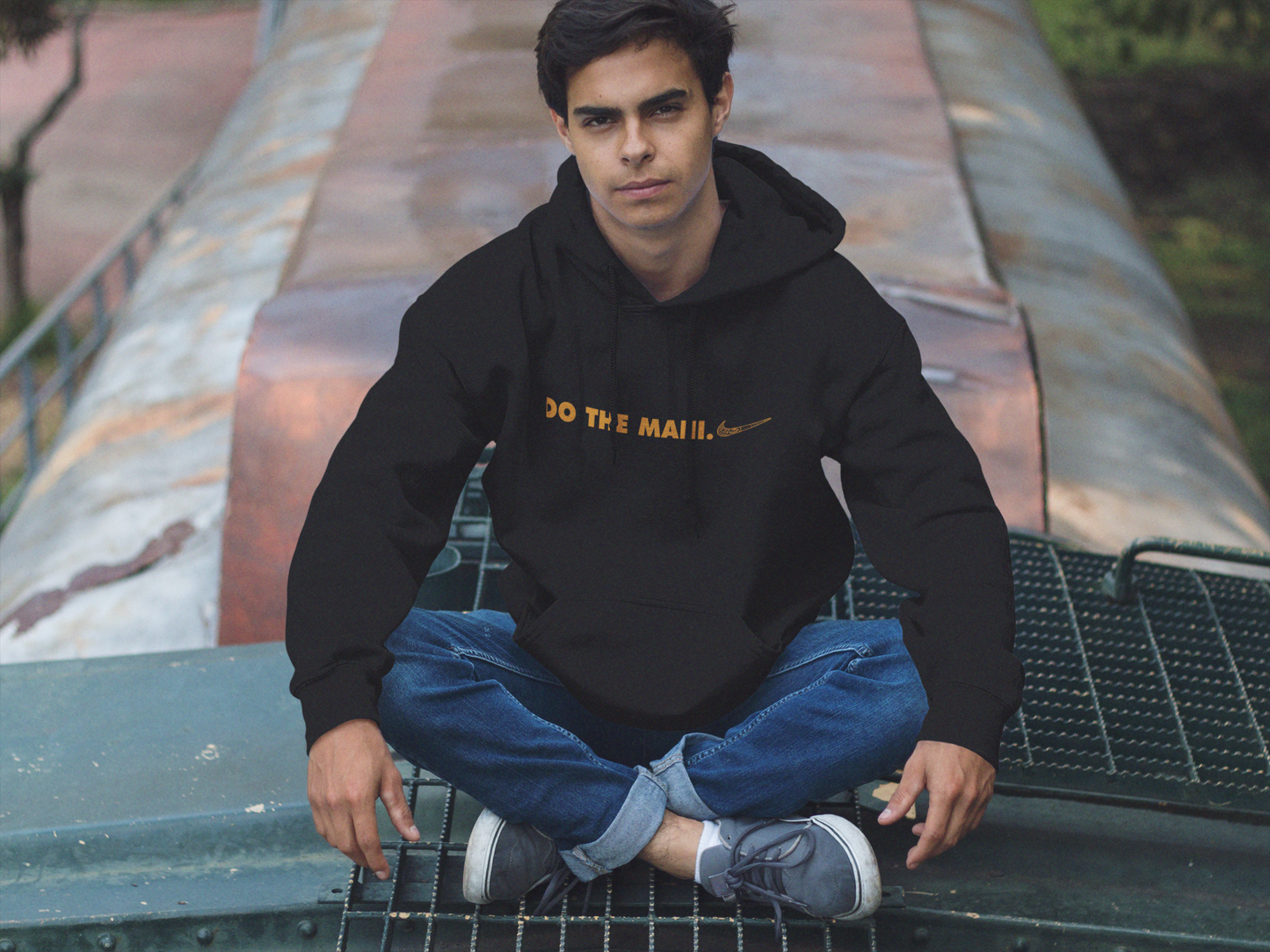 Orange - Do The Mahi (side tick) HOODIE/SWEATSHIRT