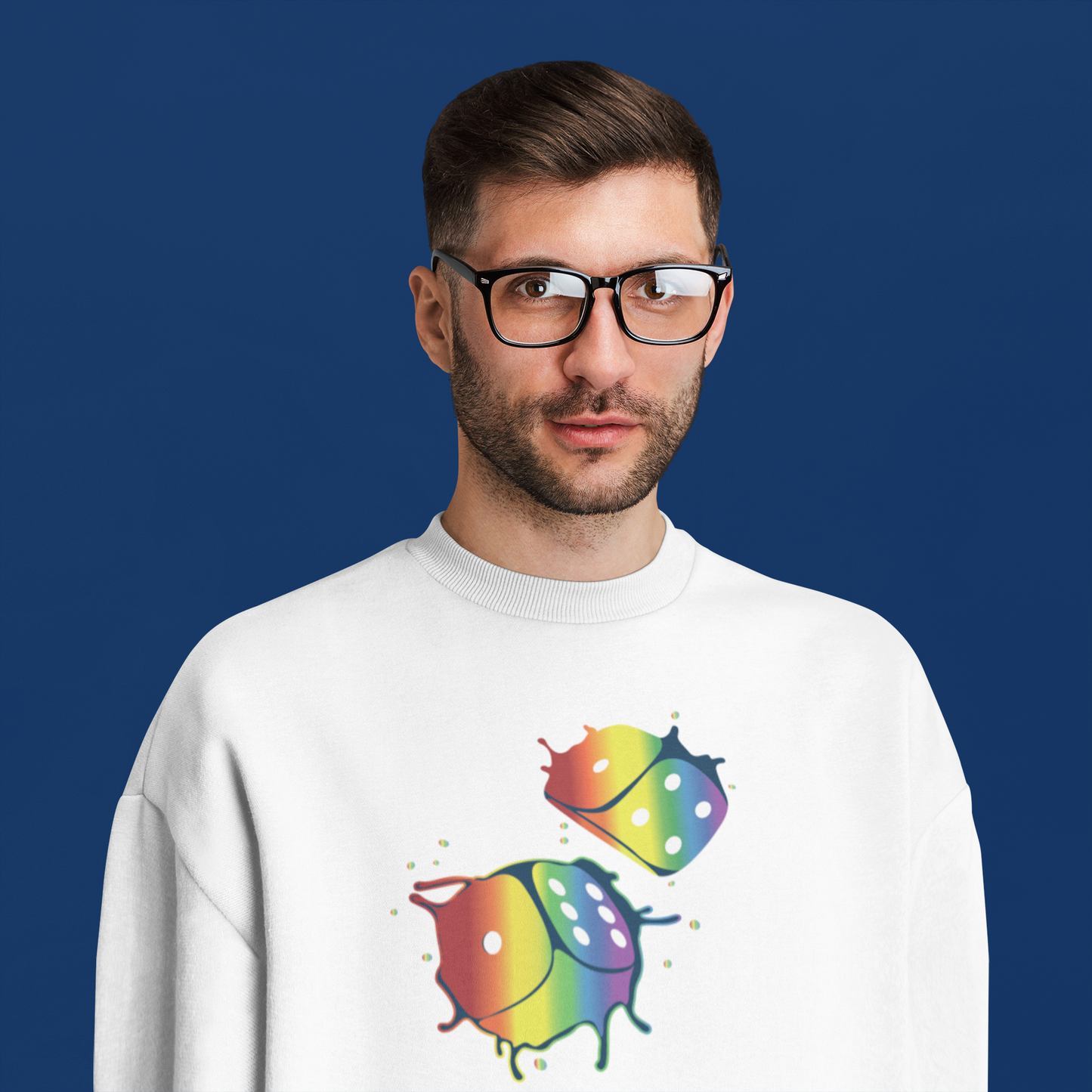 Dice Splash - Rainbow - Hoodie/Sweat.