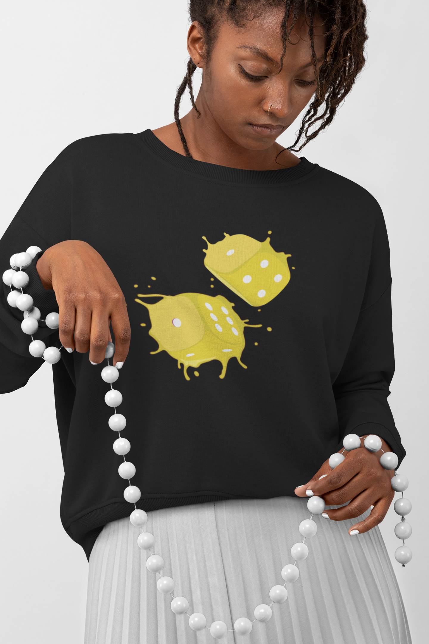 Dice Splash Yellow - Hoodie/Sweat