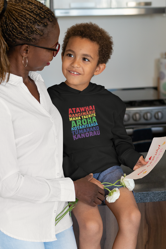 Te Reo Kindness Rainbow - Childrens Tee