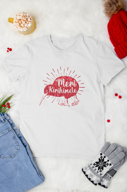Meri Kirihimete Kiwi - Adult Tee