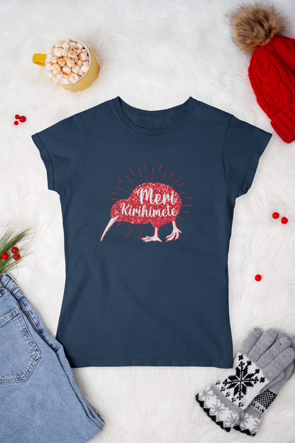 Meri Kirihimete Kiwi - Adult Tee