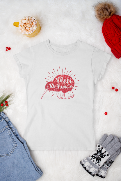 Meri Kirihimete Kiwi - Adult Tee