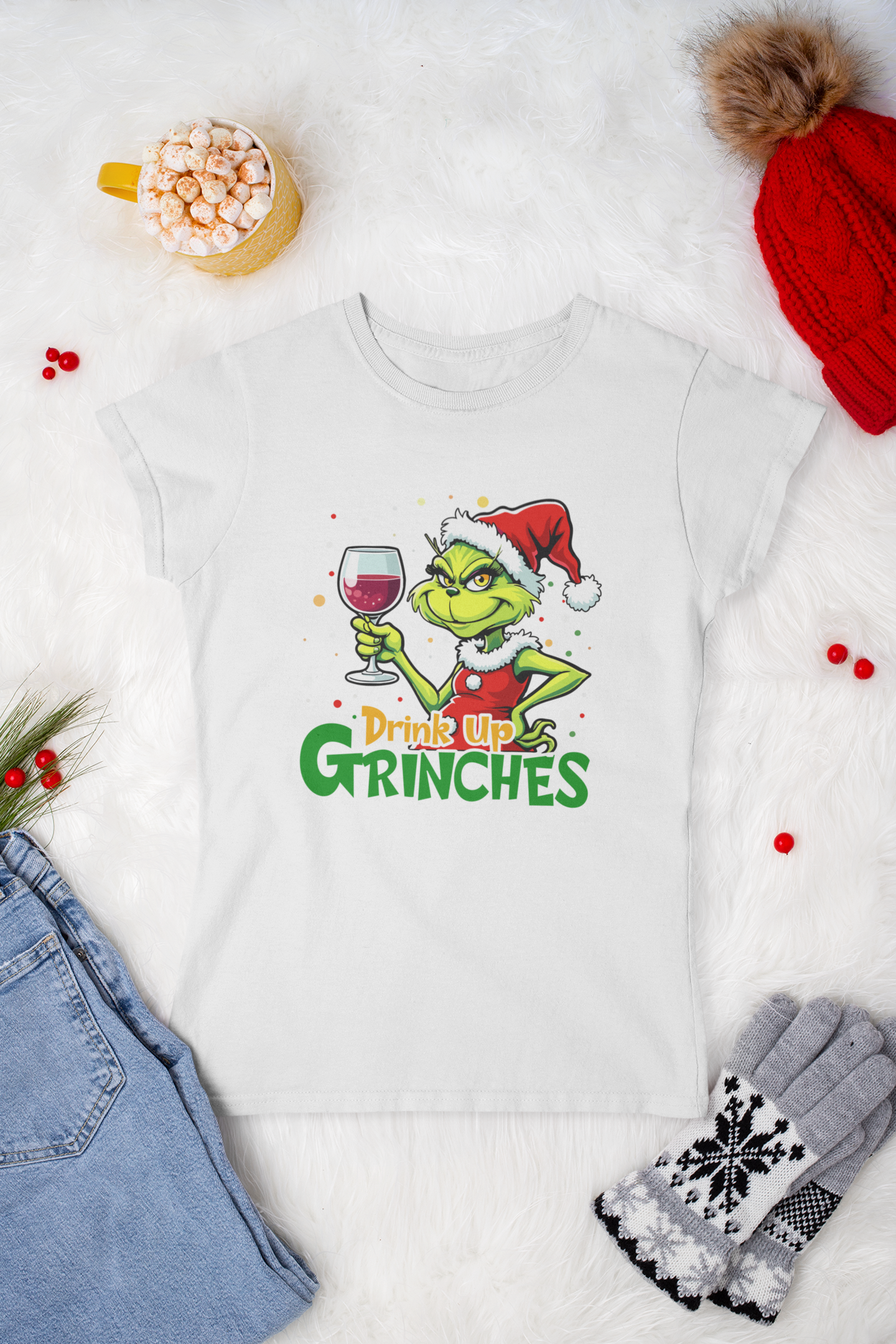 Christmas - Drink Up Grinches (wine)