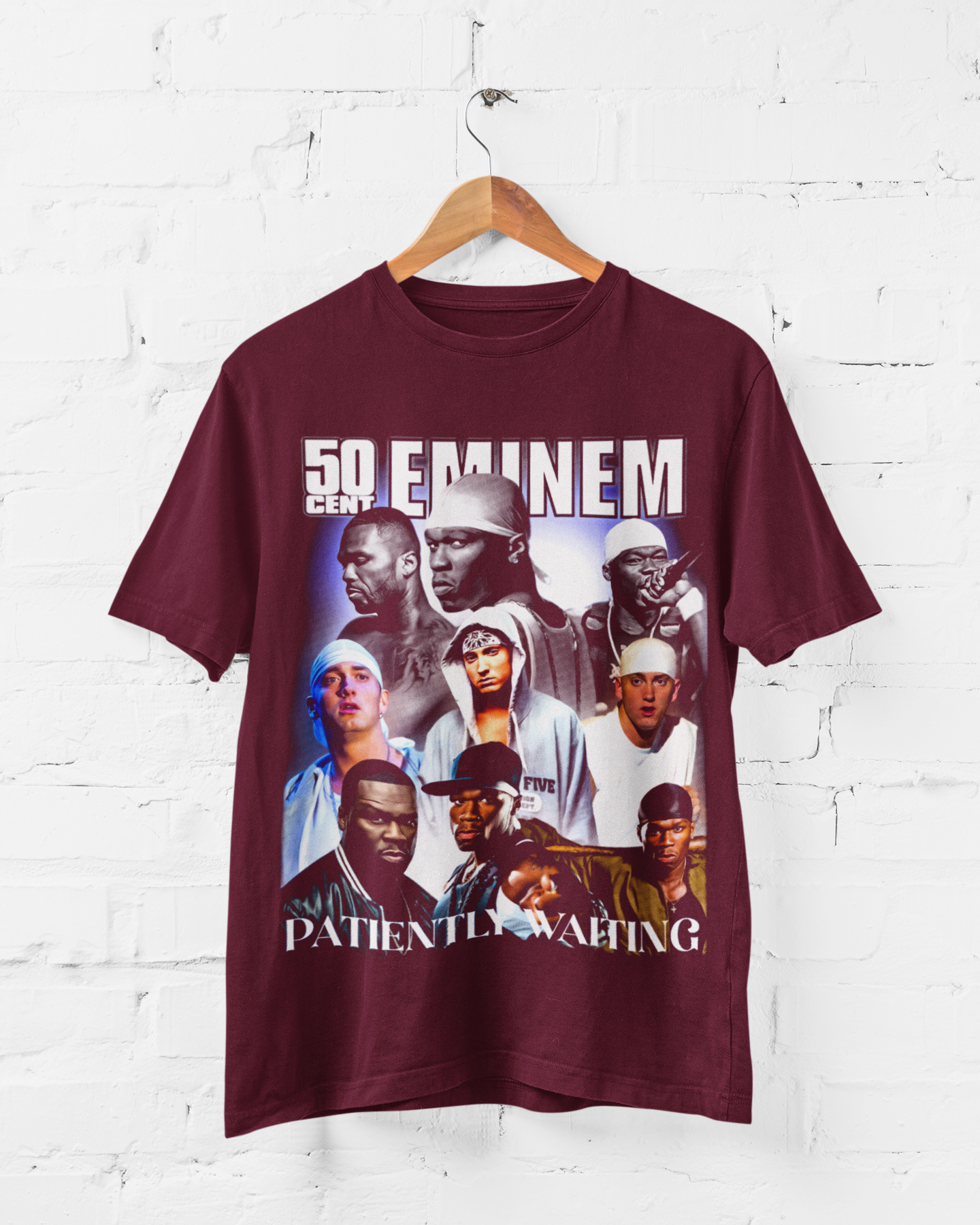 50 CENT EMINEM PATIENTLY WAITING - ADULT TEE
