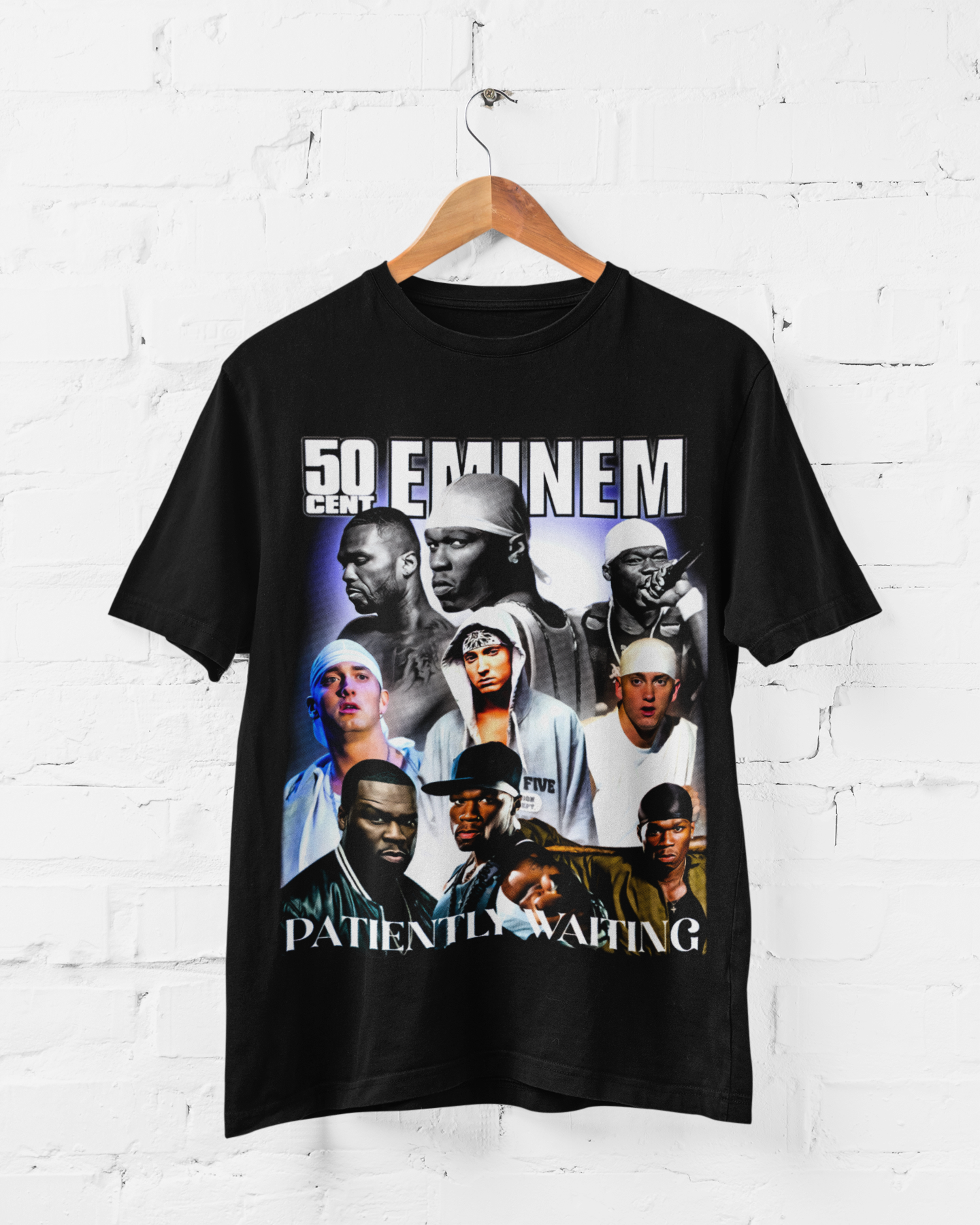 50 CENT EMINEM PATIENTLY WAITING - ADULT TEE