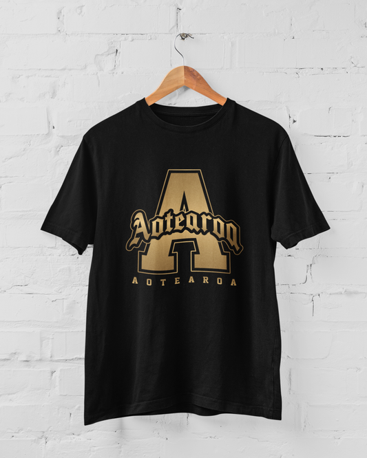 AOTEAROA GOLD - ADULT TEES