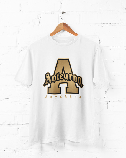 AOTEAROA GOLD - ADULT TEES