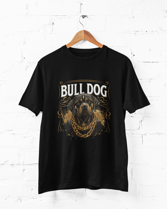 BULL DOG - ADULT BLACK TEE