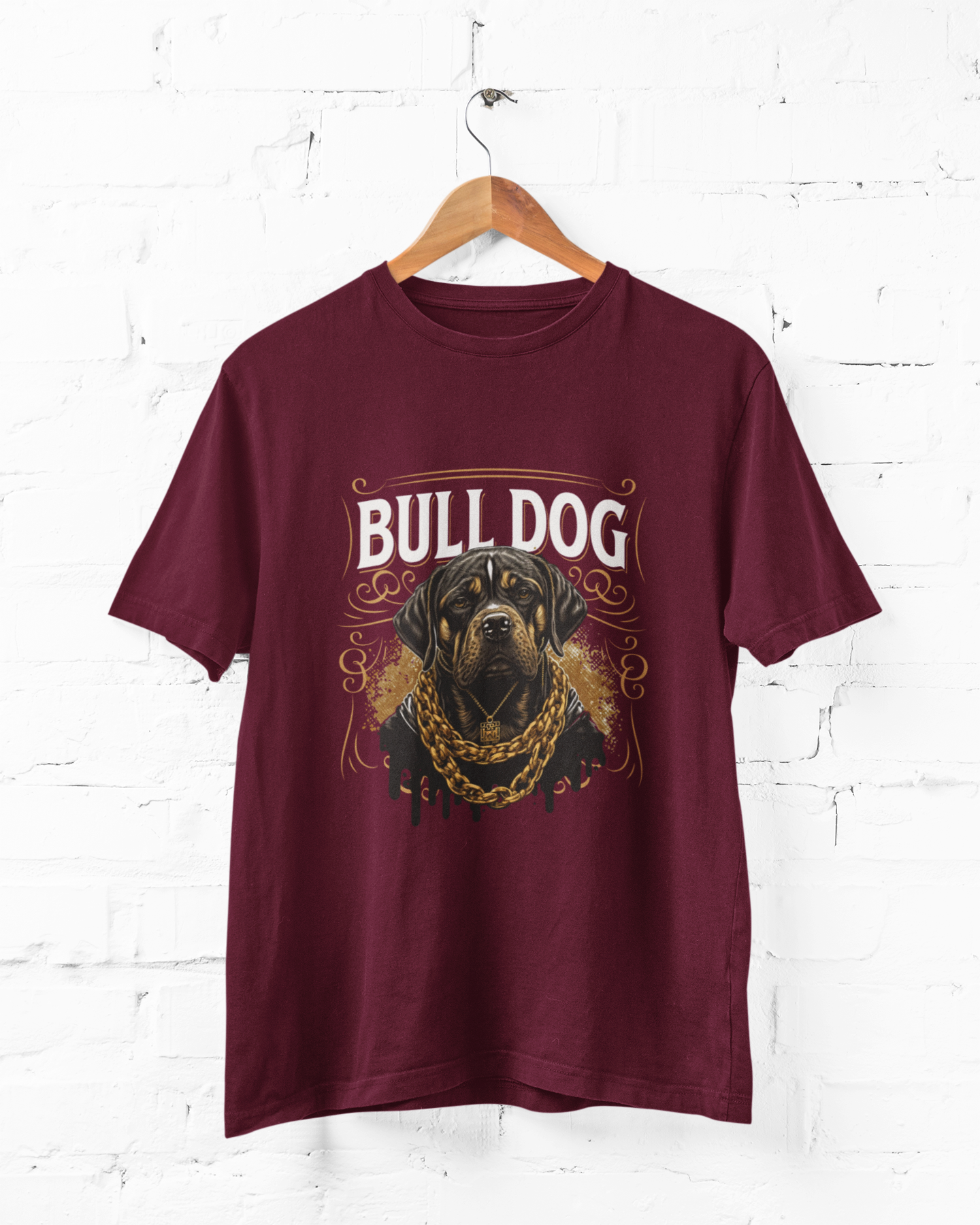BULL DOG - ADULT BLACK TEE