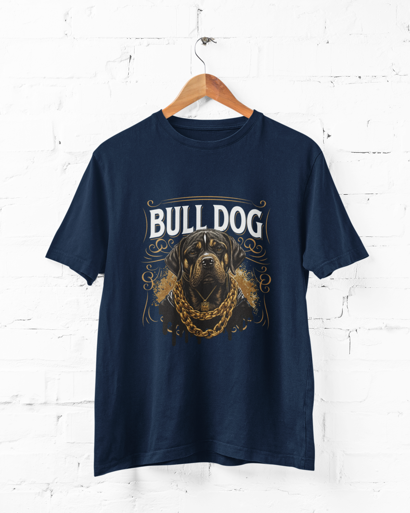 BULL DOG - ADULT BLACK TEE