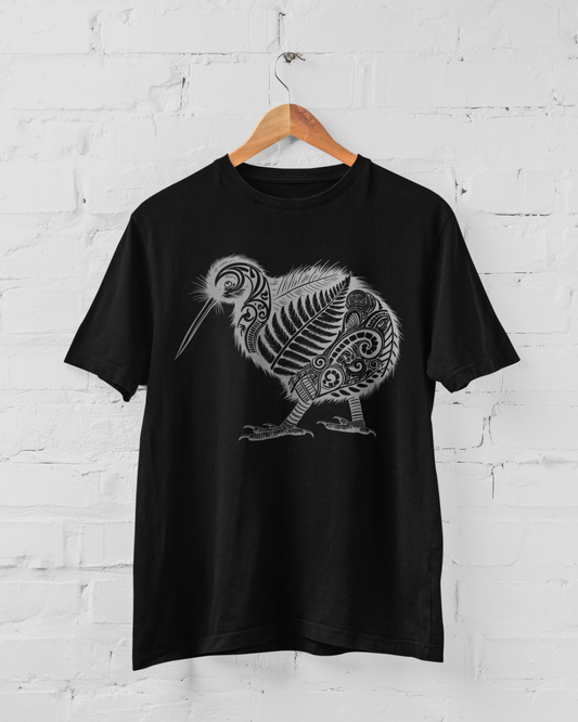 NATIVE KIWI (silver gray)  - ADULT TEE