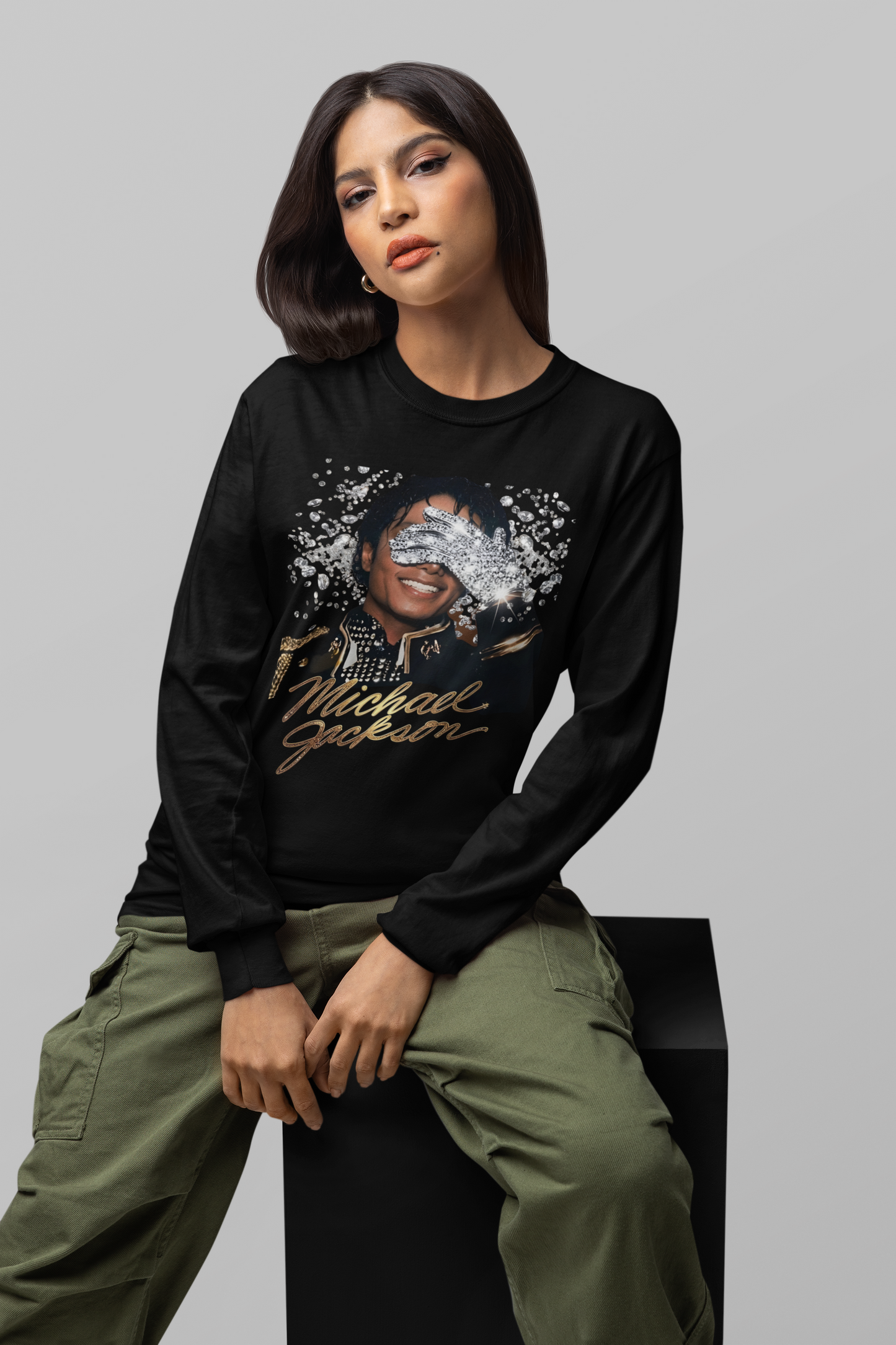 MICHAEL JACKSON GLOVED - LONG SLEEVE TEE