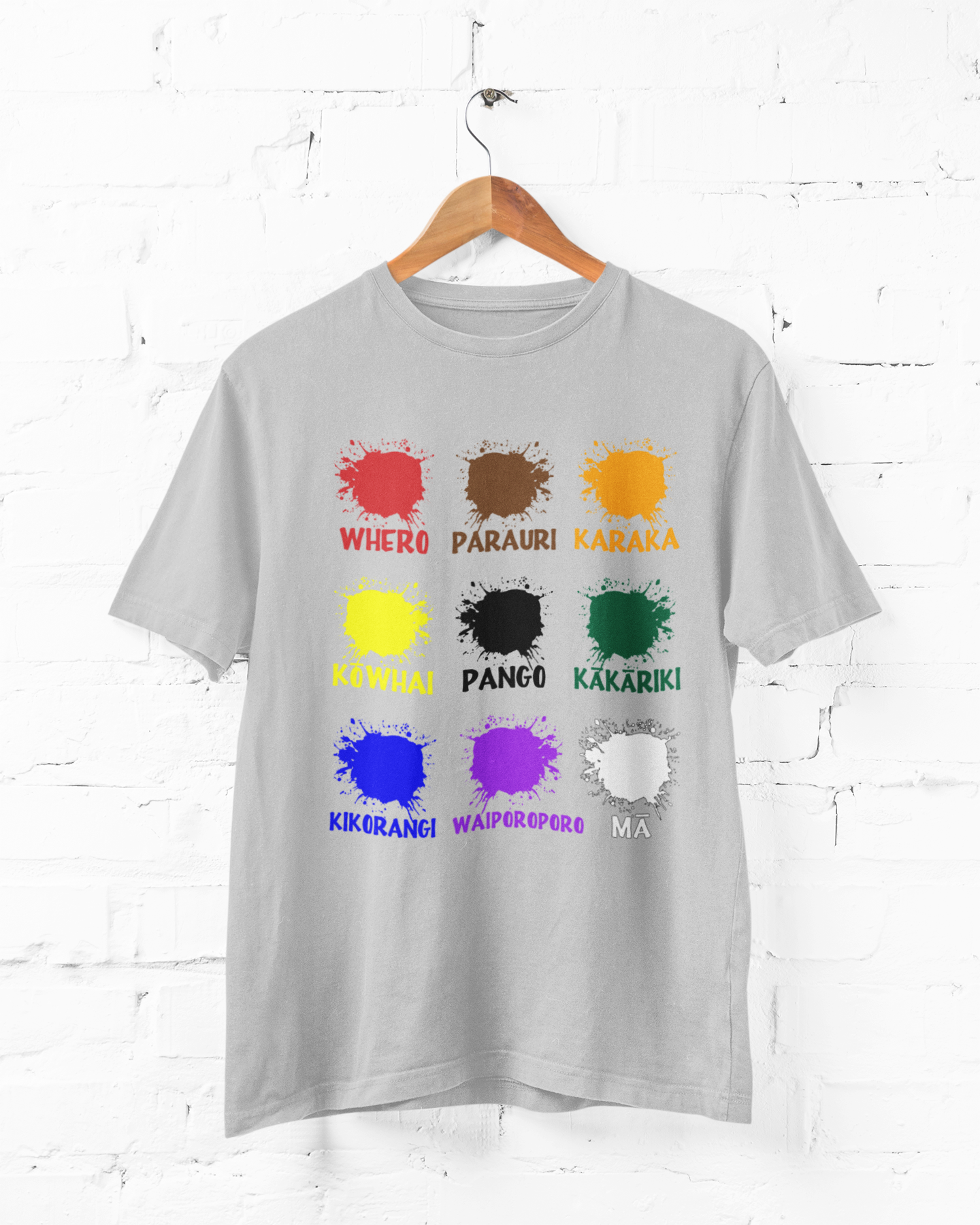TE REO COLOUR PATCHES - ADULTS TEE