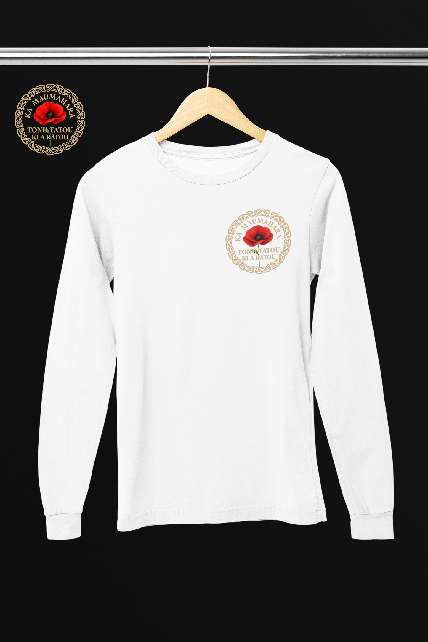 Anzac - Ka maumahara tonu tātou ki a rātou - 2026 - Adult Long Sleeve Tee
