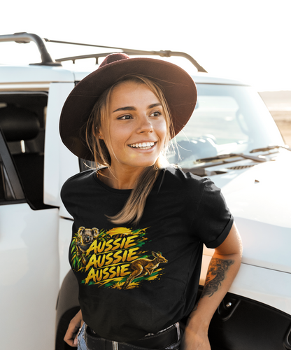 AUSSIE AUSSIE AUSSIE KANGAROO - ADULT TEE