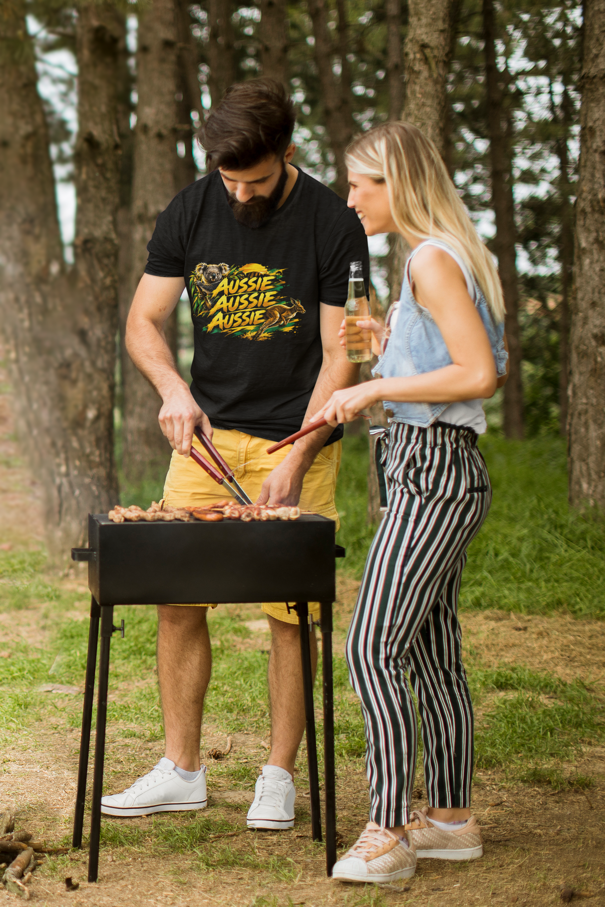 AUSSIE AUSSIE AUSSIE KANGAROO - ADULT TEE