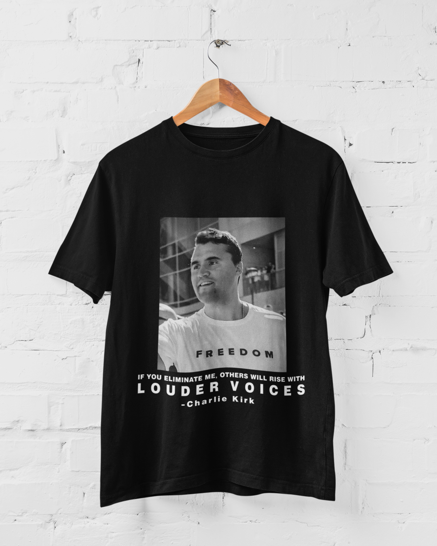 CHARLIE KIRK - LOUDER VOICES - ADULT TEE