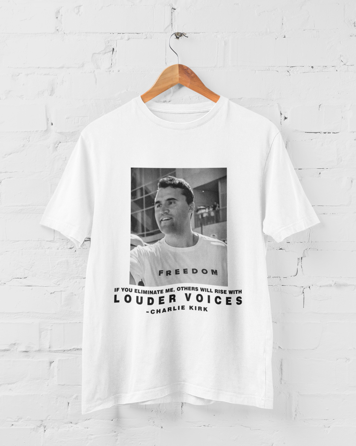 CHARLIE KIRK - LOUDER VOICES - ADULT TEE