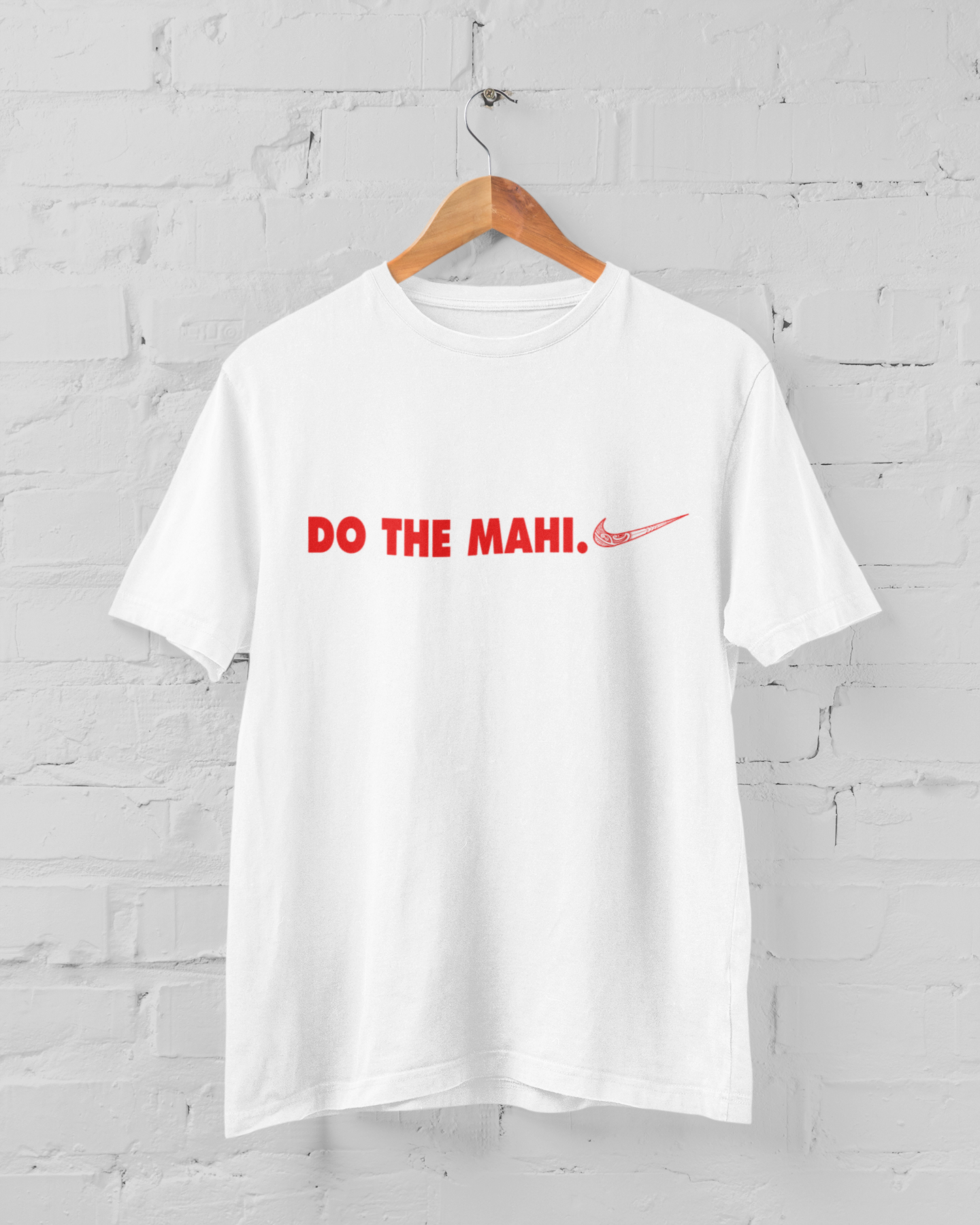 Do The Mahi (red side tick) - Adult Tee